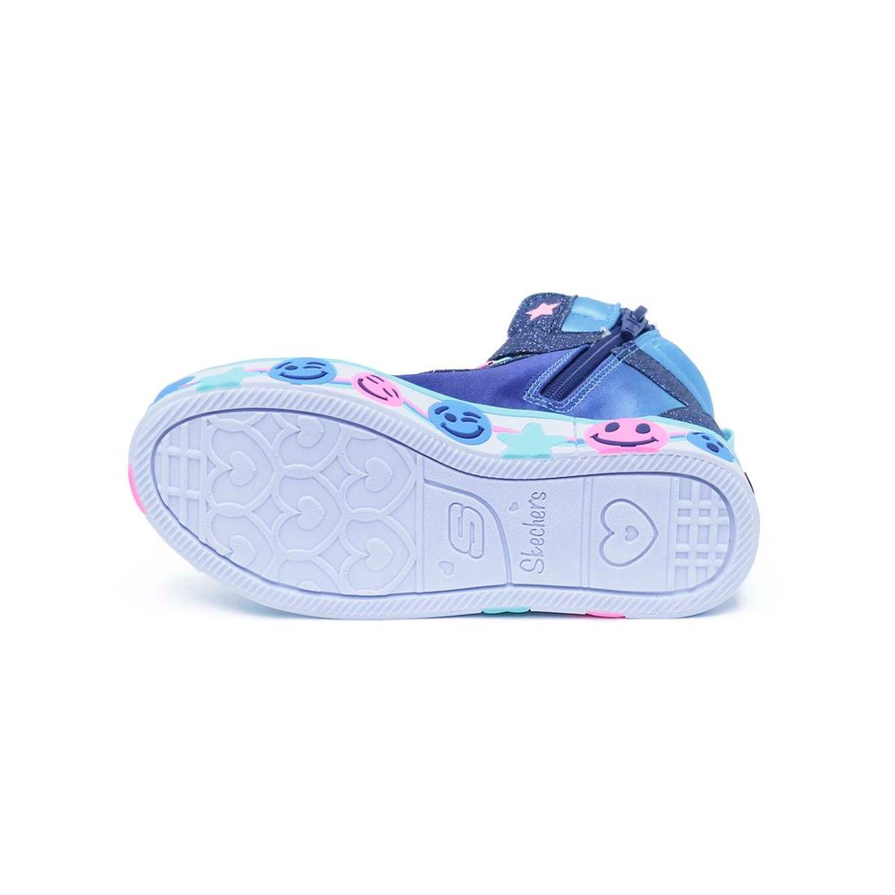 Tenis S Lights Smile Lites Niños Azul