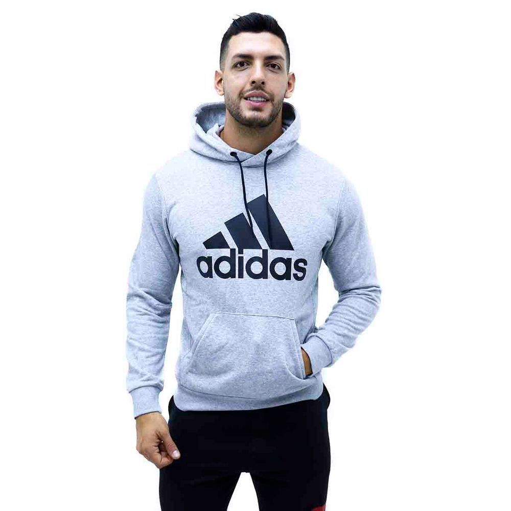 buzo adidas hombre gris