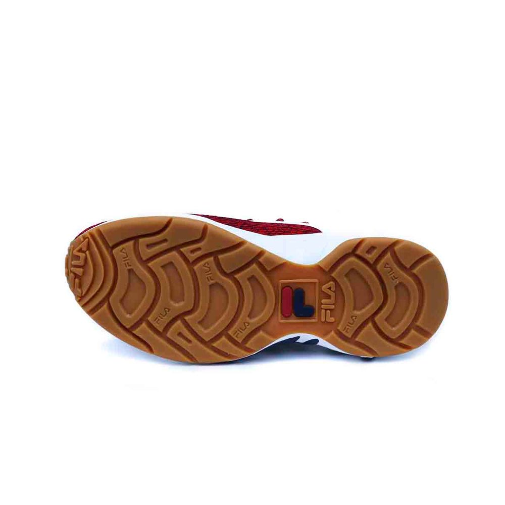 tenis fila rojos hombre