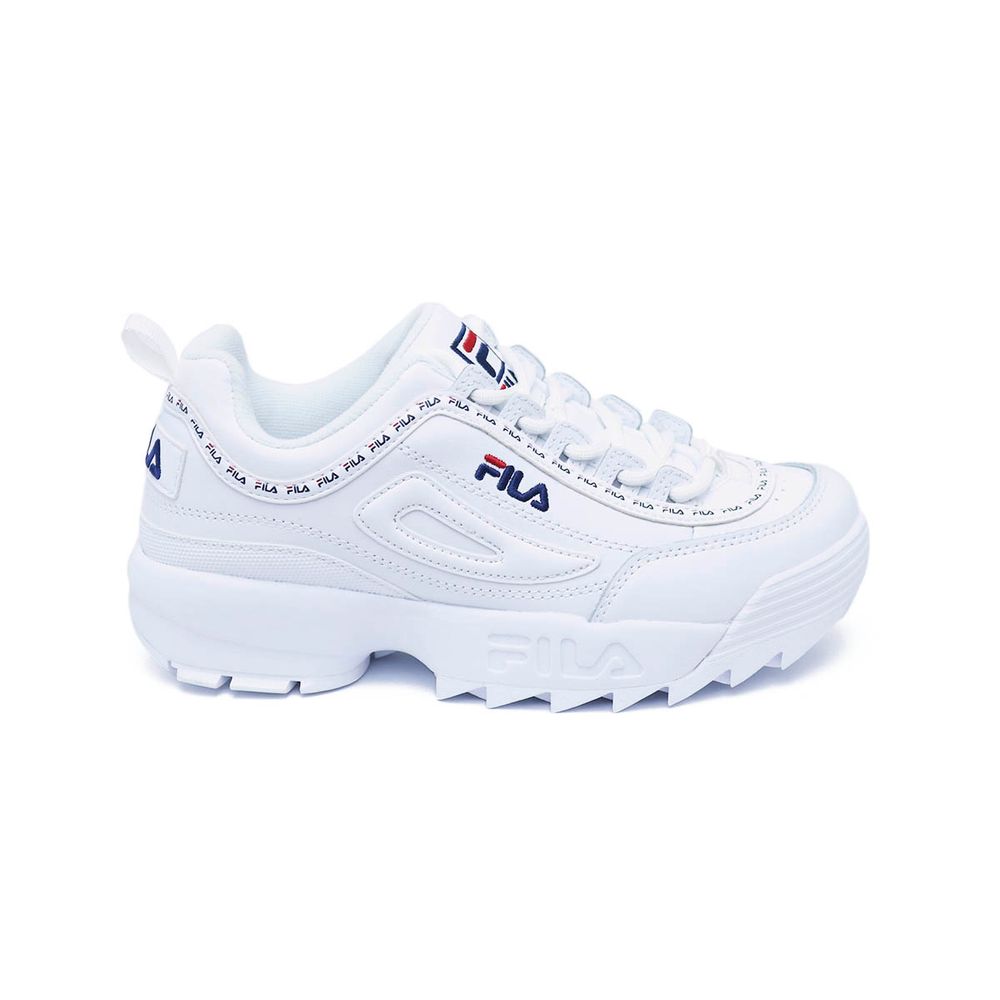 tenis blancos mujer fila