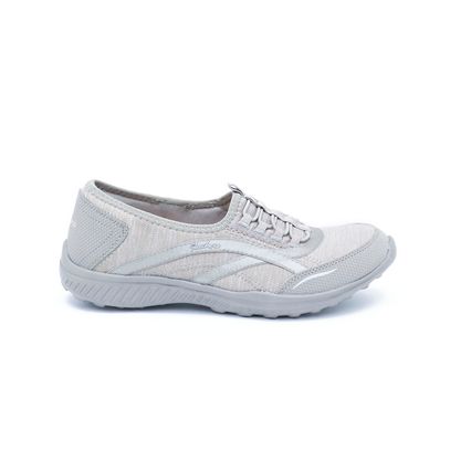 skechers lace up mujer gris