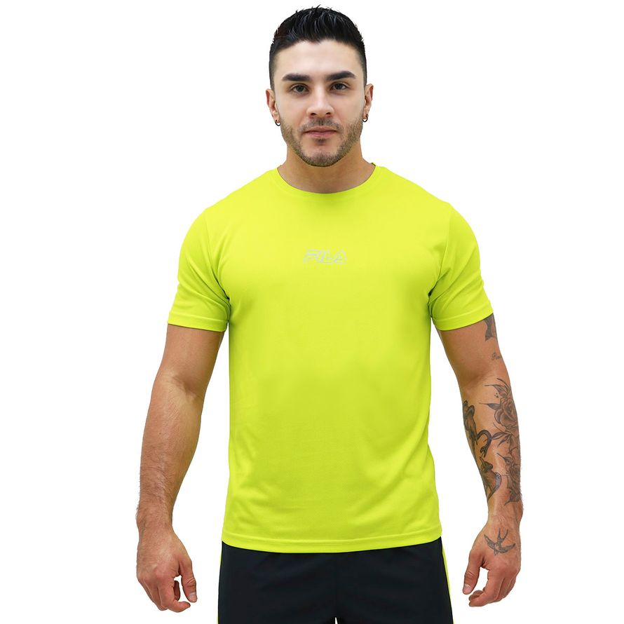 Camiseta Frh52 ts021 Hombre Verde Neon