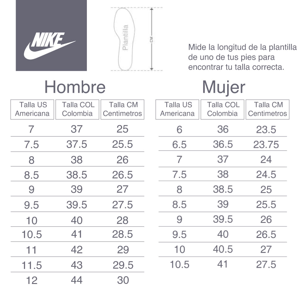 Talla 39 en usa best sale mujer nike